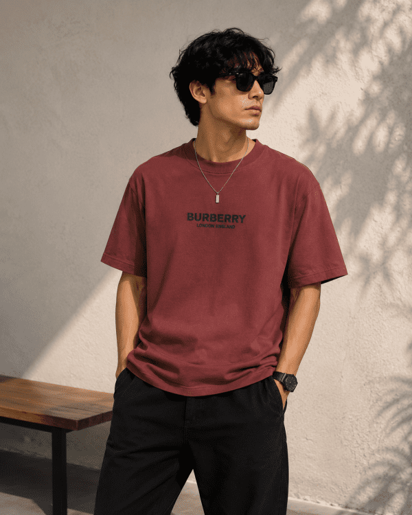 Burberry | Burnt Maroon Drop Shoulder